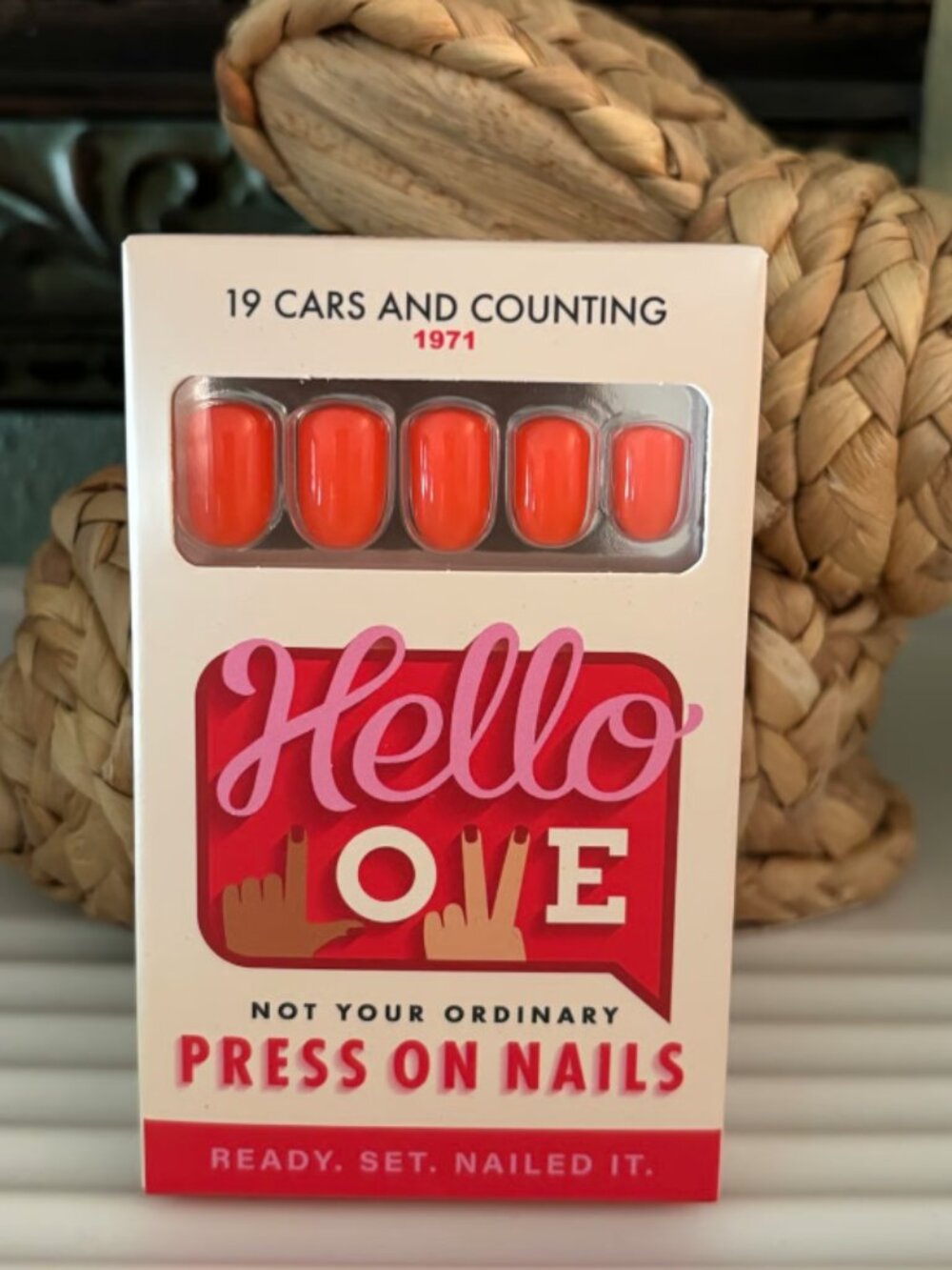 Hello Love 19 Cars And Counting Press On Nails